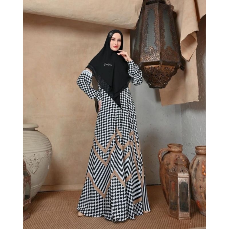 Kyoto Black Set Khimar by Jawhara Syari