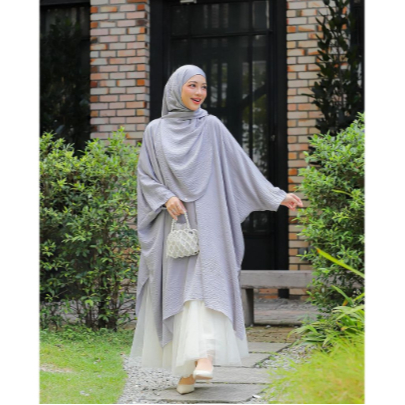 Khadija Tunik Batwing | Kaftan | Tunik Batwing | Gamis Polos Modern | Kaftan Abaya