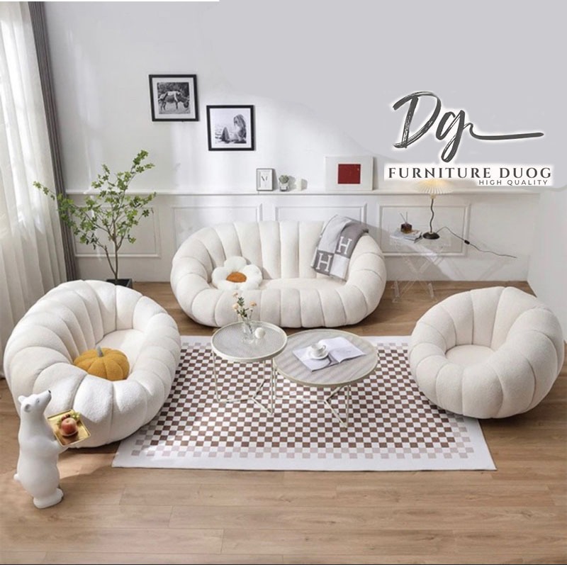 SOFA PUMPKIN SANTAI TAMU SOFA AESTETIC sofa ruang tamu model pumpkin kualitas premium sofa kerang so