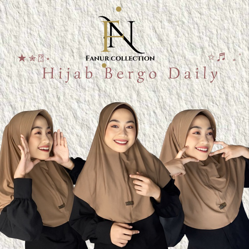 Hijab instan BERGO DAILY ORI SK23 COLLECTION