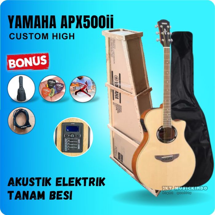 Gitar Akustik Elektrik Listrik Yamaha APX500ii APX 500ii APX 500 APX500 Custom High Quality