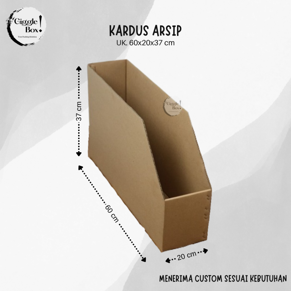 

KARDUS ARSIP POLOS BARU UKURAN 60x20x37 CM