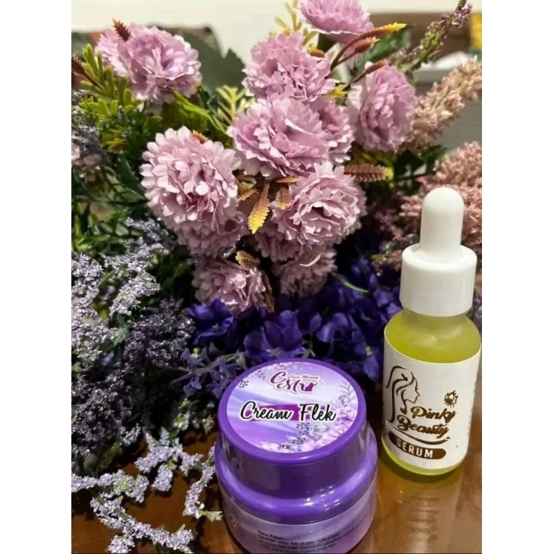 CREAM FLEK dan SERUM PINKY BEAUTY GLOWING RETINOL BY HJA IMELDA YUNUS