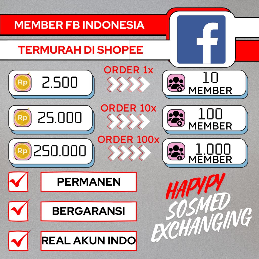JASA TAMBAH MEMBER GRUP FACEBOOK INDO PERMANEN DAN BERGARANSI 100% REAL INDO