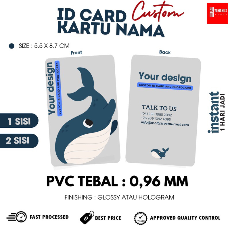 

KARTU NAMA ID CARD TANDA PENGENAL PHOTOCARD KARTU LOMOCARD KARTU GAME