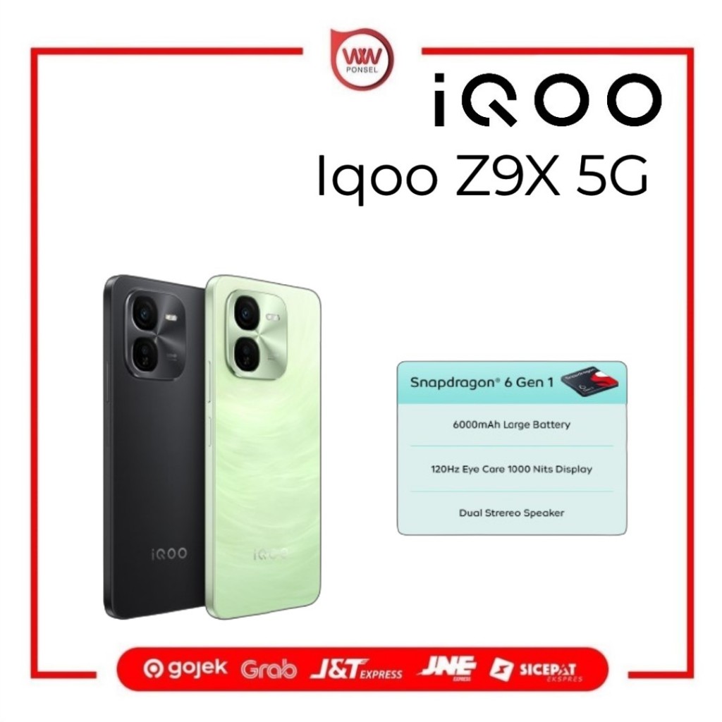 Hp Vivo Iqoo Z9X 5G Ram 12GB Internal 256GB Garansi Resmi