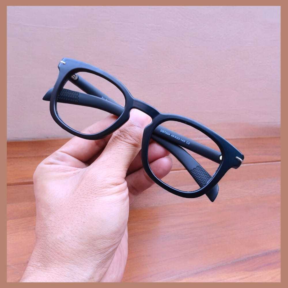 CAPONI Kacamata Minus Laki Laki  Cowok Photocromic Bluecromic Antiradiasi Kotak Tebal Retro Vintage