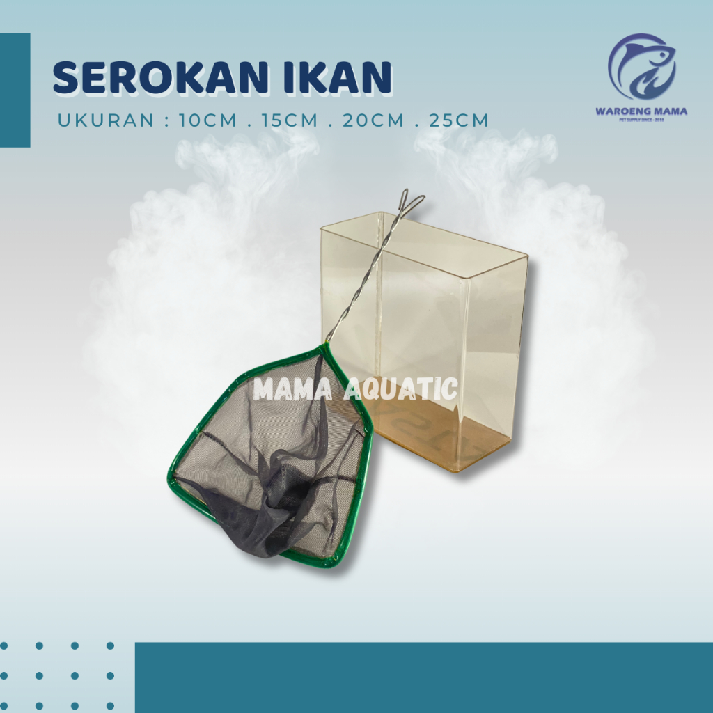 Serokan ikan besar 15cm saringan seser ikan hias aquarium aquascape
