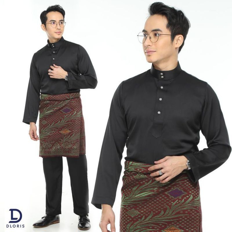 baju kurung Melayu satu set dengan celana