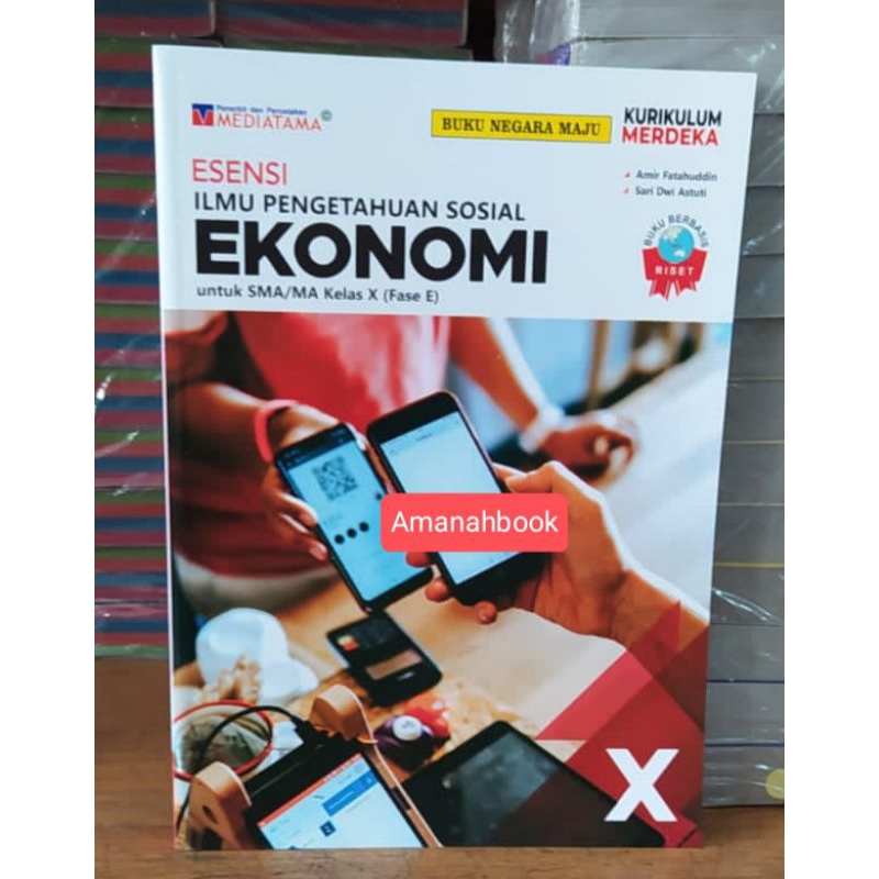 Buku Esensi Ekonomi SMA Kelas 10 Kurikulum Merdeka Mediatama
