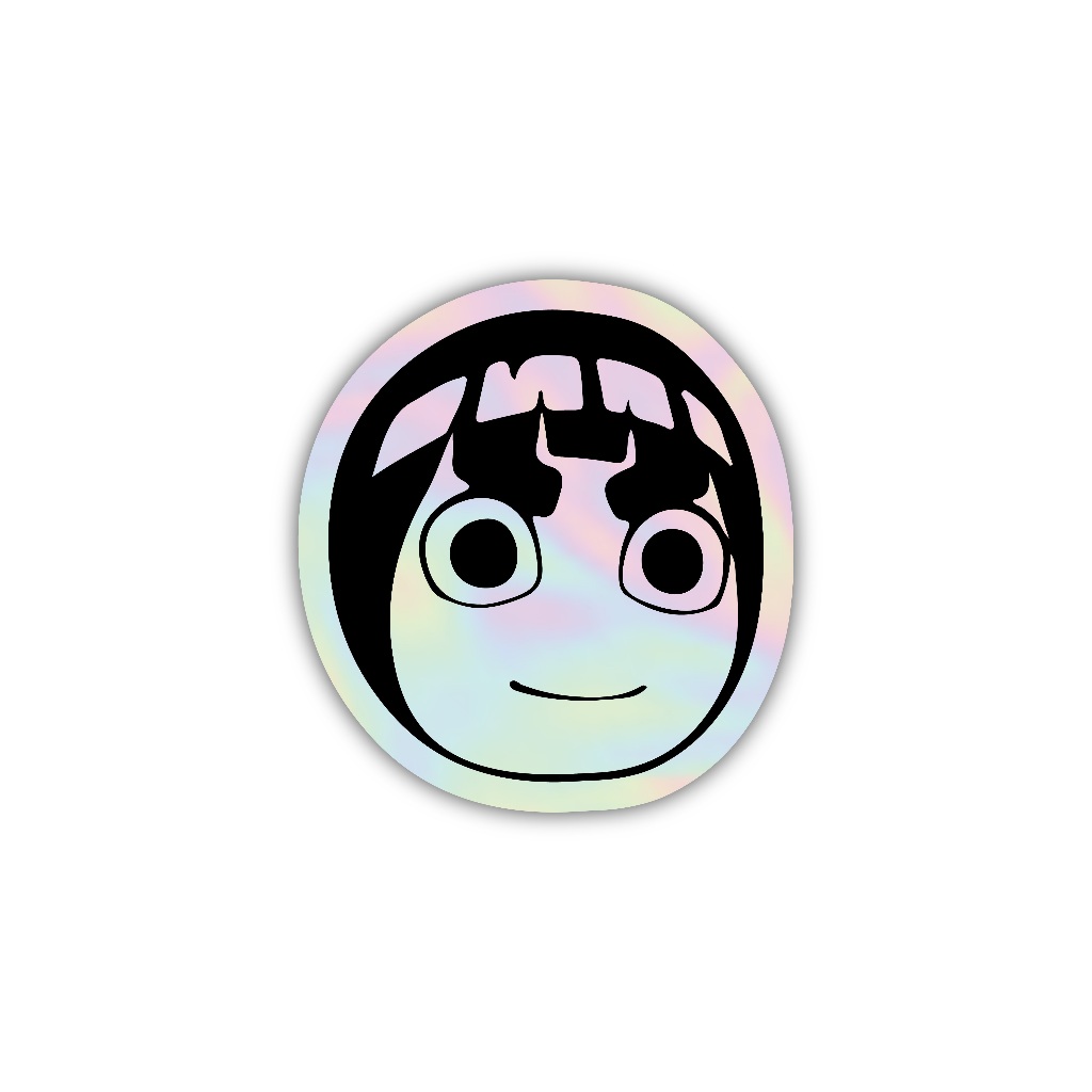 

Z128 sticker rock lee anime naruto, stiker hologram satuan