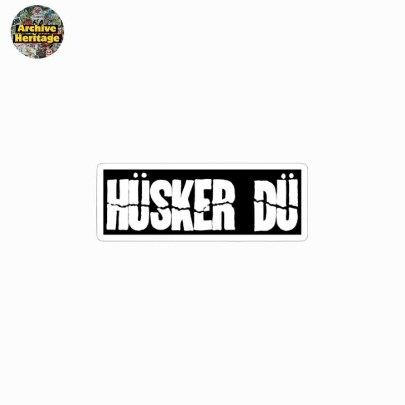 

sticker HUSKER DU logo punk rock band stiker