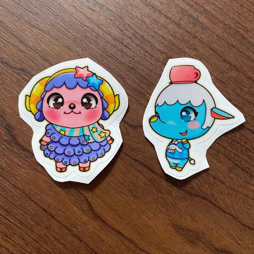 

[ACNH / Animal Crossing New Horizons Characters Homemade Stickers] Sanrio Special Edition Vinyl Stickers / Stiker Vinyl Edisi Spesial Sanrio (Etoile & Chai)