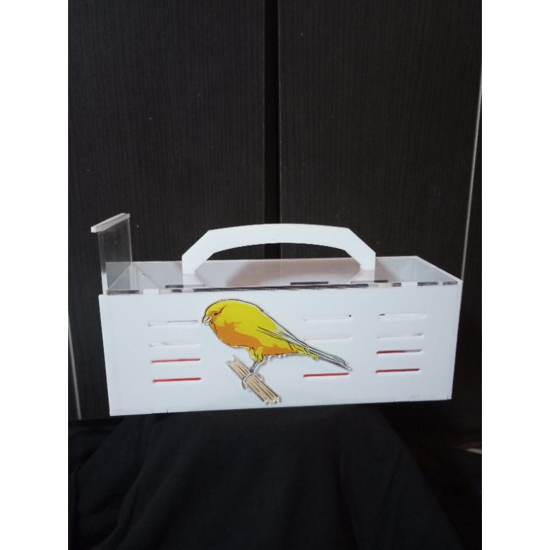 BOX AKRILIK / BOX BURUNG BAHAN AKRILK / BOX KENARI