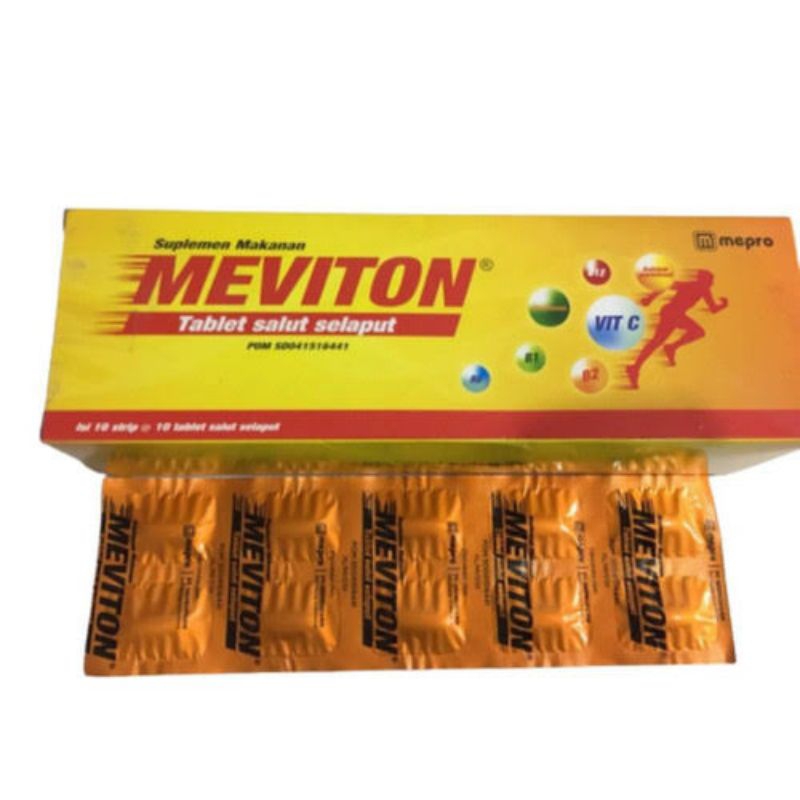 Meviton Strip 10 Tablet Multivitamin B Complex / Vitamin C 500 Mg