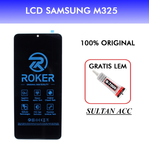 LCD TOUCHSCREEN SAMSUNG M32 4G ORIGINAL ROKER / LCD SAMSUNG M32 4G / M325 FULLSET FREE LEM - SULTAN 