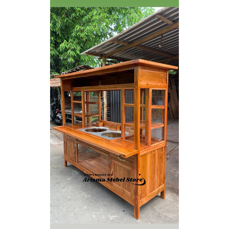 Gerobak Mie Ayam Bakso, Gerobak Bakso Mie Ayam, Gerobak Mie Ayam Bakso 2 Tungku, Gerobak Mie Ayam Mu