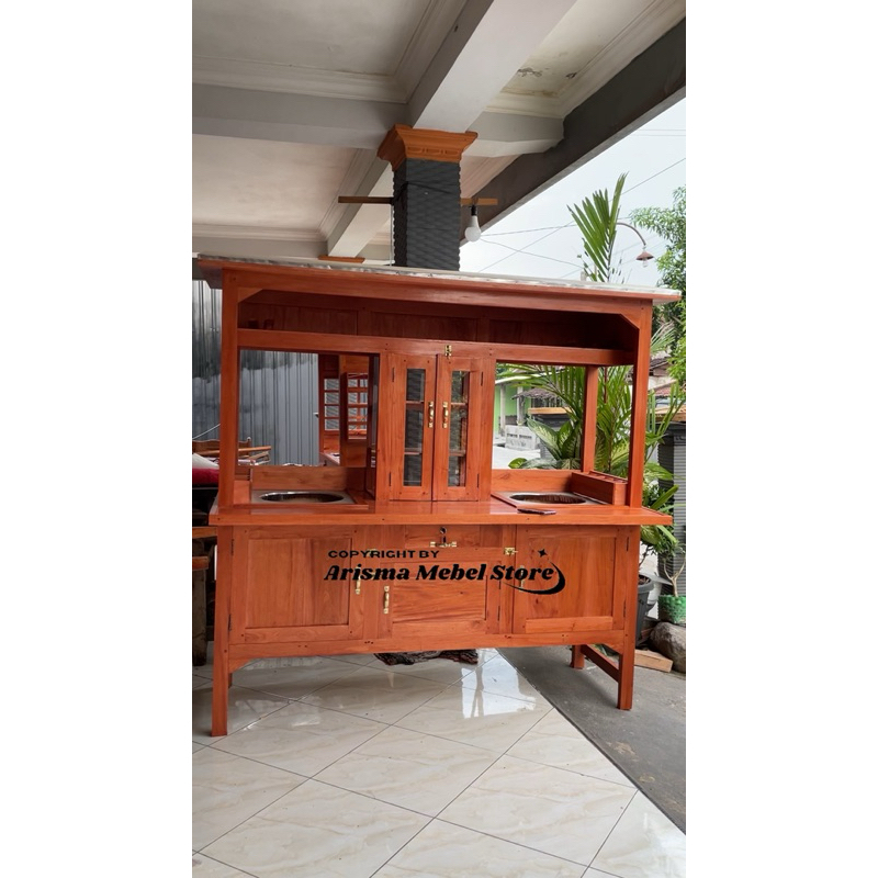 Gerobak Mie Ayam Bakso, Gerobak Mie Ayam Bakso 2 Tungku, Gerobak Jualan Mie Ayam Bakso