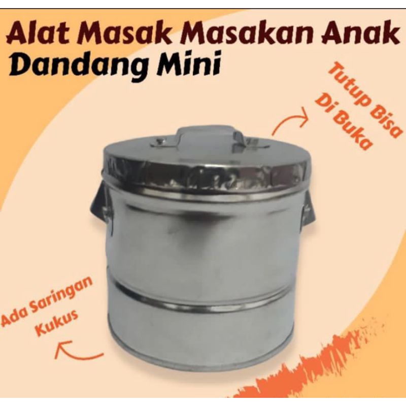 Mainan Masak Masakan Anak Tradisional Dandang / Panci Kukus Mini