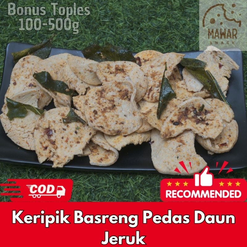 

keripik Basreng pedas daun jeruk 500g - Basreng Kiloan