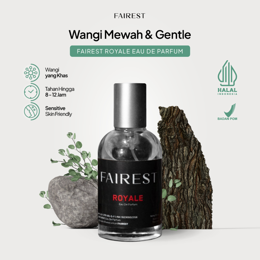 Fairest Royale Eau De Parfum Unisex 30ml Minyak Wangi Tahan Lama Awet Elegant Mewah By Fairest.id