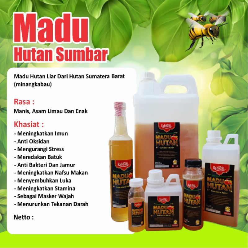 

Madu hutan Sumatera Barat/Madu Murni/Madu Sialang