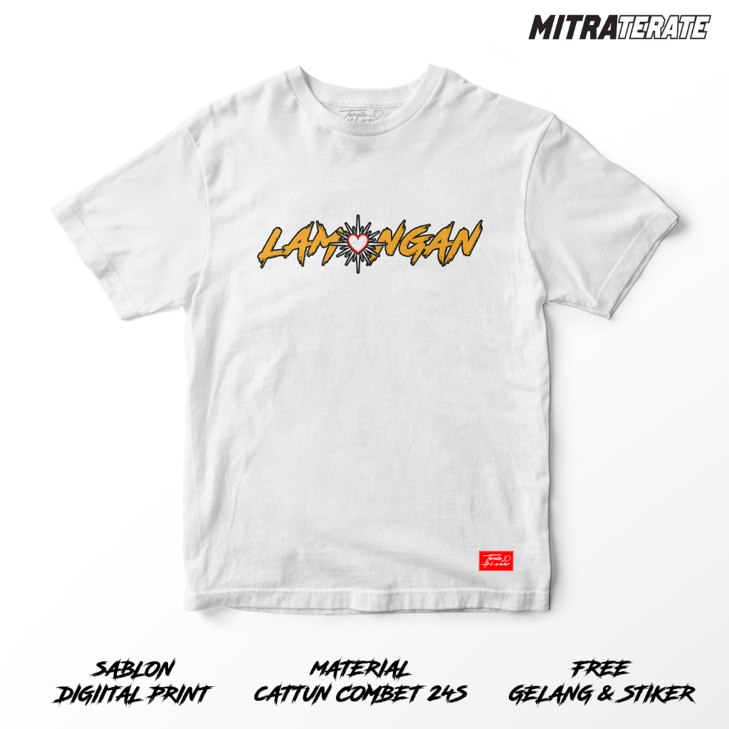 Kaos PSHT Lamongan Orange White