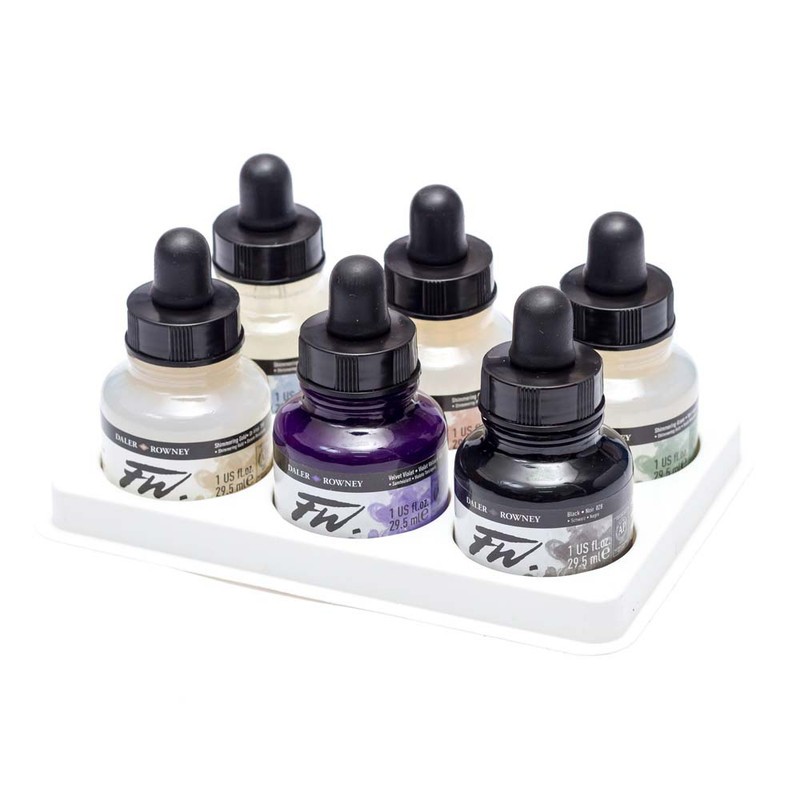 

Daler Rowney FW Ink 6X29.5ml Shimmering Set