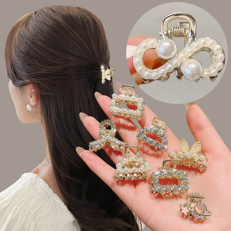 Klip rambut mutiara Jepit Rambut Klip Mutiara Kecil Jepitan Rambut Mutiara Kecil Fashion Korea Klip 