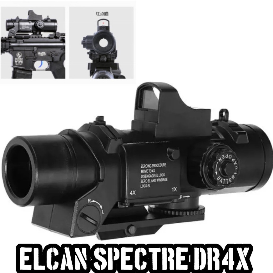 SCOPE Elcan spectre DR4X dummy zoom  SCOPE HOLOGRAPHIC ELCAN 4x zoom SCOPE Keren c D8N8