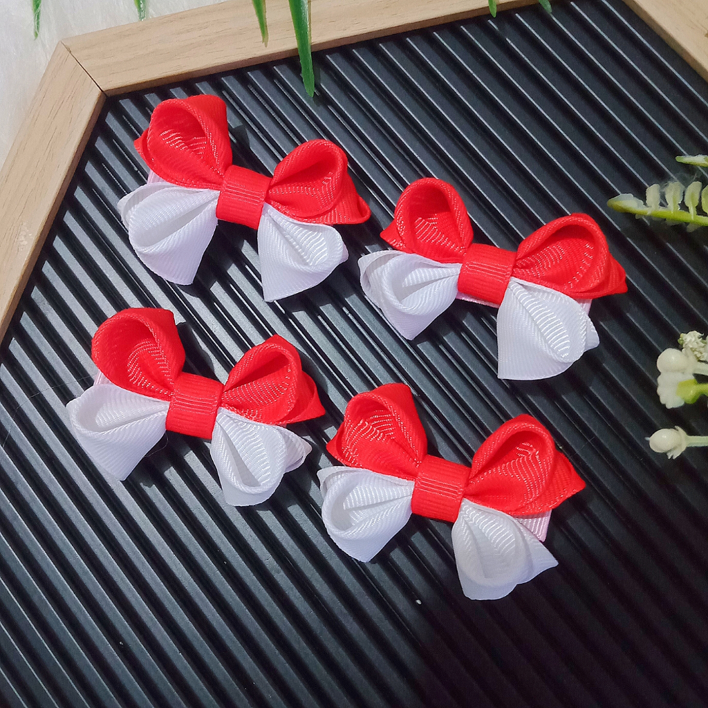 (2 Pcs)JEPITAN RAMBUT PITA MERAH PUTIH 17 AGUSTUS/JEPITAN RAMBUT PITA KEMERDEKAAN/JEPITAN RAMBUT MER