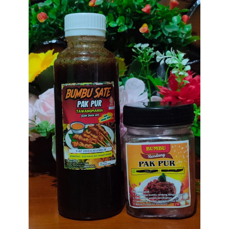 bumbu sate  PAK PUR TAWANGMANGU