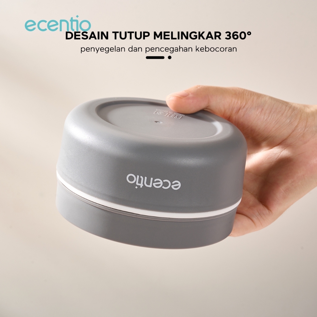 Ecentio Kotak makan stainless Kotak makan 304 stainless set/Kotak makan anti tumpah