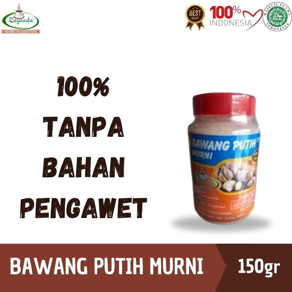 

BUBUK BAWANG PUTIH MURNI / Pure Garlic Powder / 150gr / Rempah / JSR / Zayeeeda