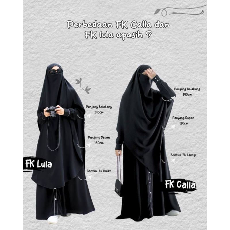 fk Calla | fk Lula | French Khimar| khimar jumbo | fk jetblack| khimar jetblack| TANYAKAN STOK SEBEL