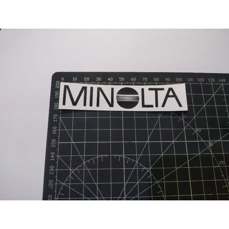 

cutting stiker minolta
