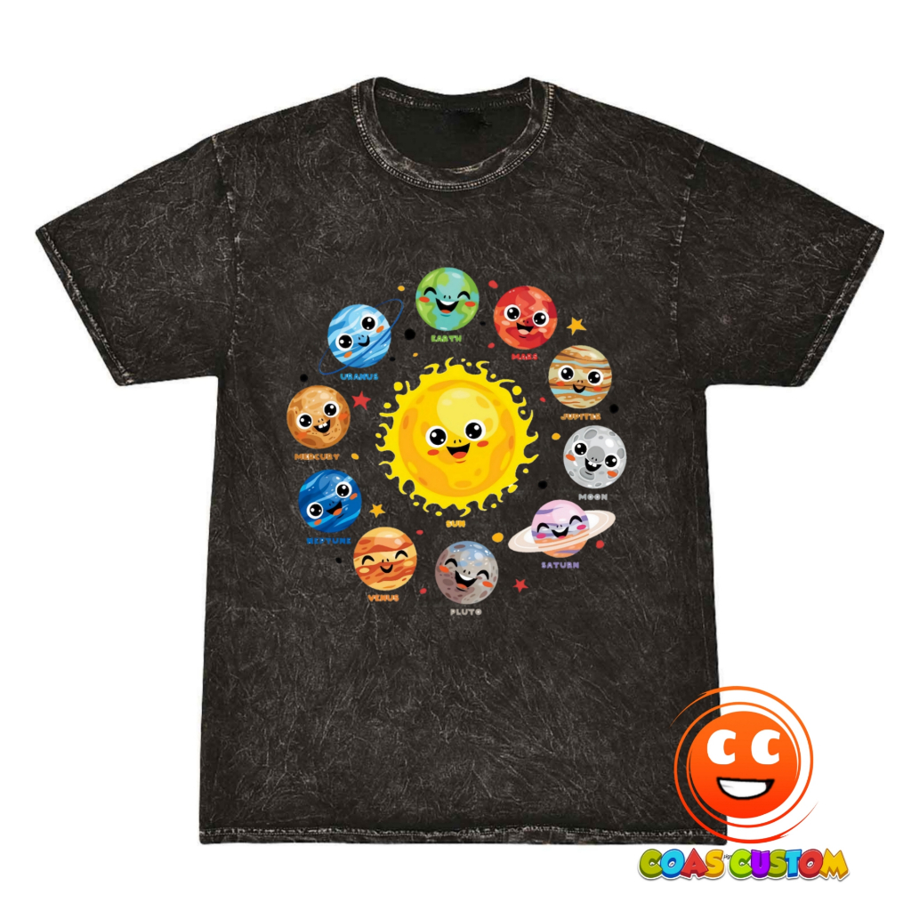 BAJU KAOS WASHED ANAK PLANET TATA SURYA