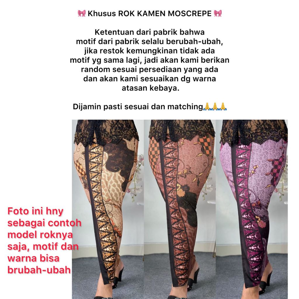Terlaris Kebaya Kutubaru Brokat Halus Strait Melar Lengan Panjang Kebaya Bali Stretch Polos Ukuran M