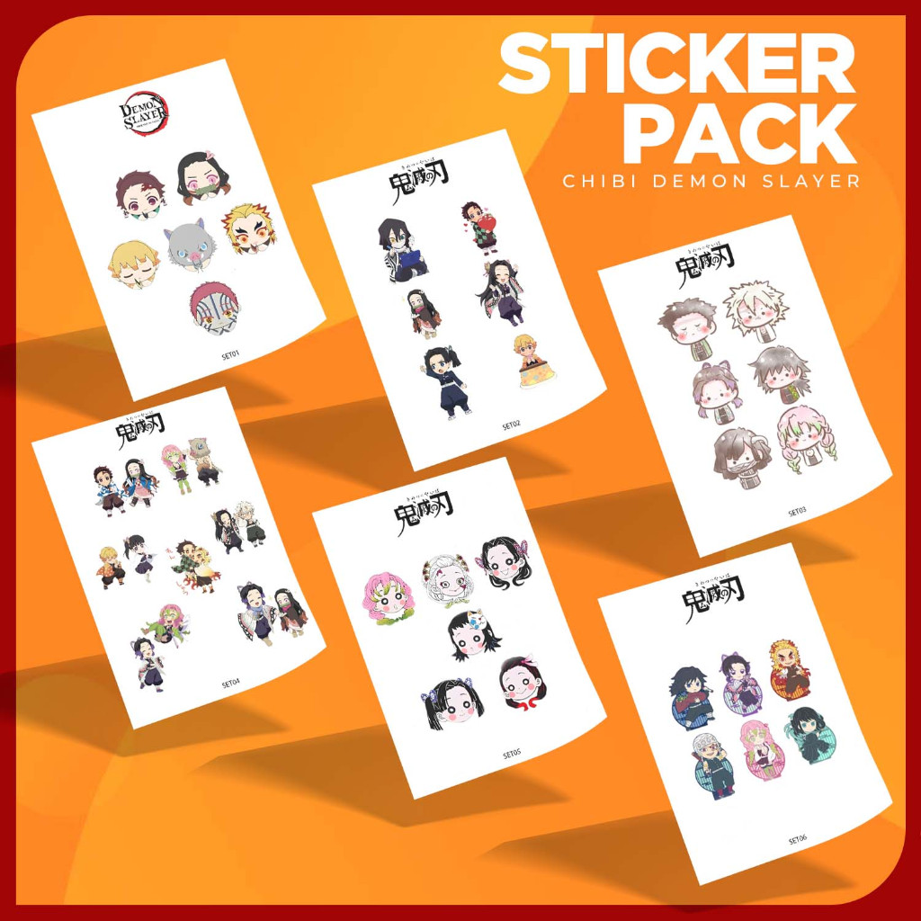 

Sticker / Stiker Pack Edisi Demon Slayer Untuk Handphone, Laptop, Tablet, Ipad, Helm, Sepeda, dll