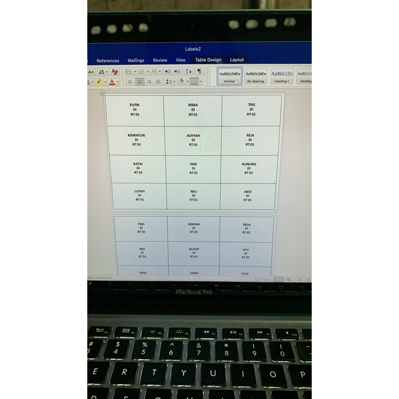 

Ketik Nama Label Undangan