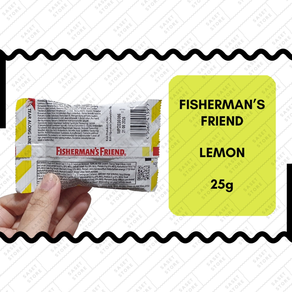 

Fisherman's Friend Permen Lemon 25g Sachet Bebas Gula