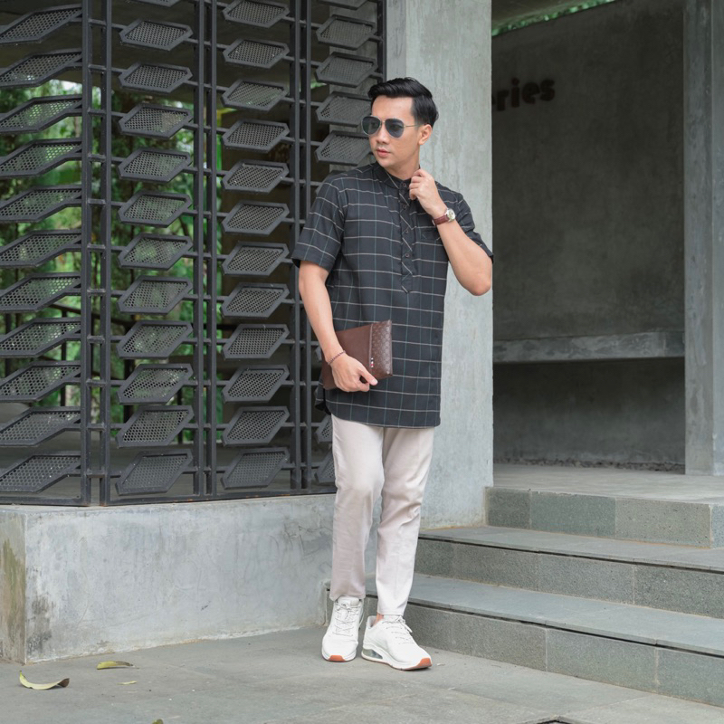 DISKON KURTA FLANEL - BAJU KOKO FLANEL AHSAN