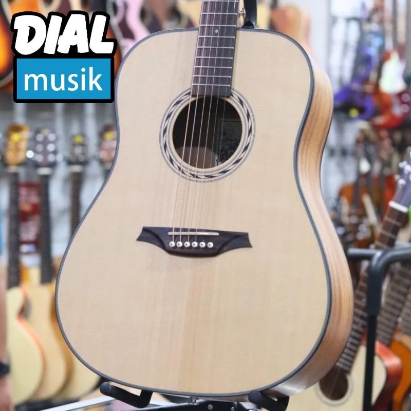 Bromo BAB1 Dreadnought Guitar Natural + Bag - BAB 1