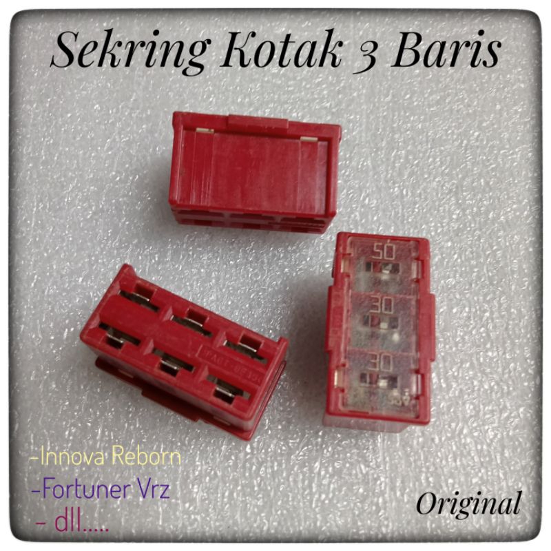 Sekring Innova Reborn Fortuner Vrz Srz Sekring Pusat Toyota 3 baris Sekring Kotak Toyota