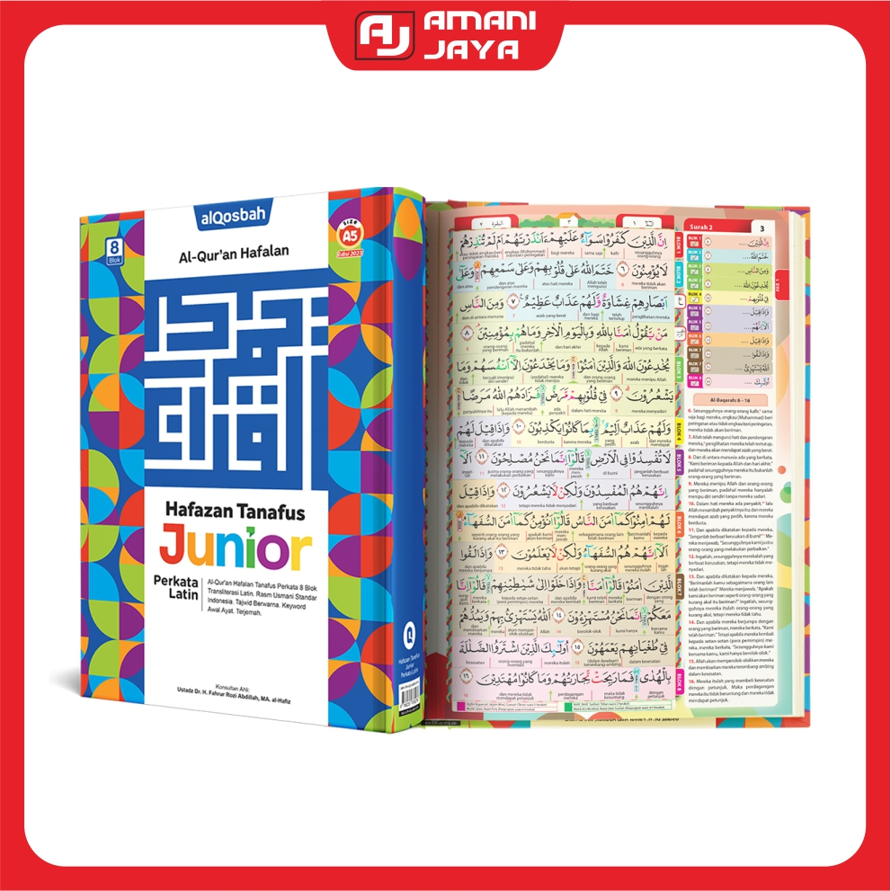 Alquran Latin Hafazan Junior Perkata Latin A5 Terjemah Tajwid Warna Transliterasi Latin Perkata