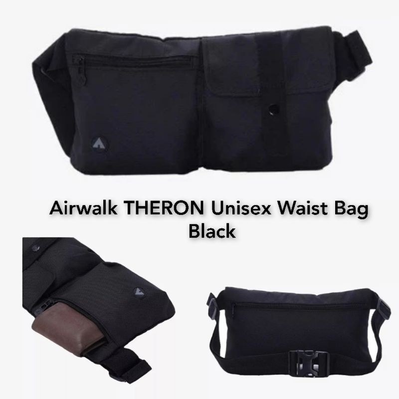Tas Pinggang / Waistbag Airwalk Theron Black Original