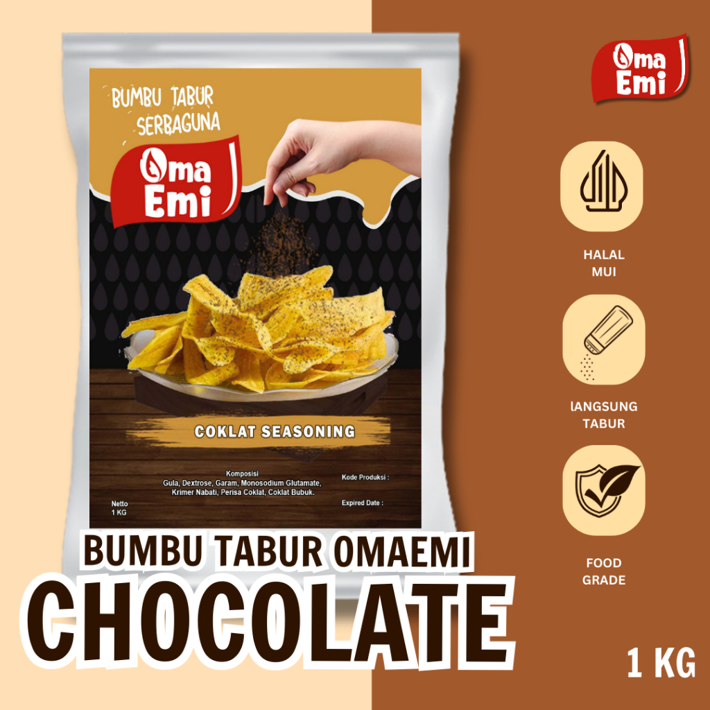 

BUMBU TABUR COKELAT / CHOCOLATE SEASONING 1 KG