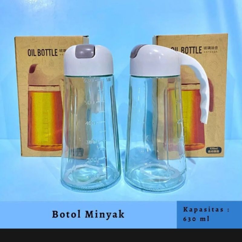 OIL POT / BOTOL KACA MINYAK 630ML / WADAH BOTOL MINYAK 630ML