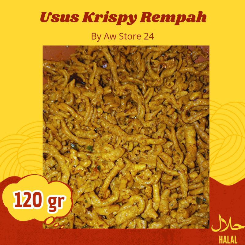 

Usus Krispy Pedas Daun Jeruk 120GRAM