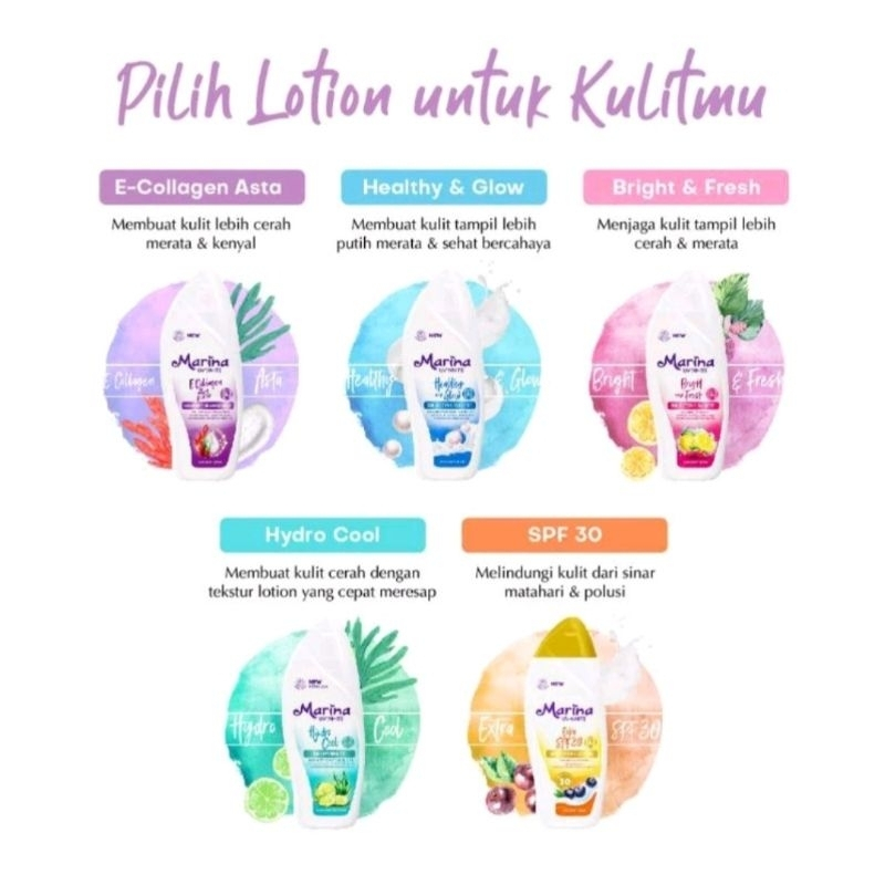 🩷VB🩷 MARINA BODY LOTION UV WHITE 185ML